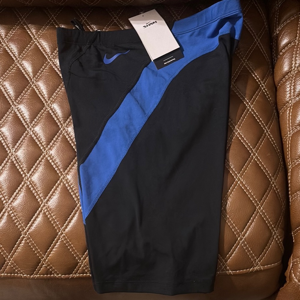 Nike Women's Swim Shorts - Black and Blue